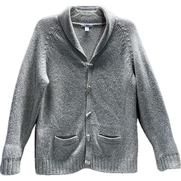 Turnbury Sweater mens 40-M/L 
Lambs wool/ cotton fisherman’s toggle buttons - Picture 1 of 8